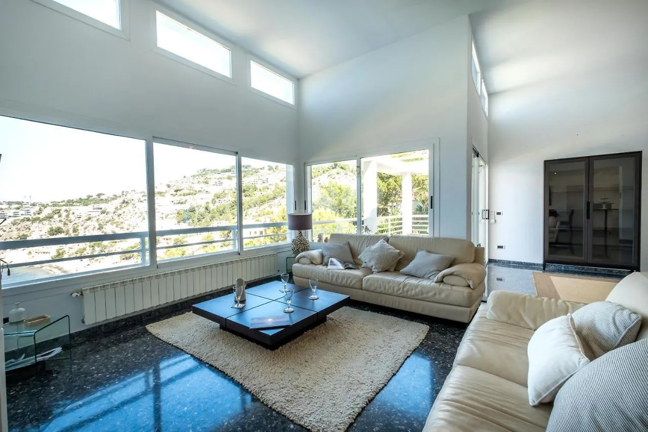 Villa Alegria With Pool & Sea View Cala Llamp In Port 安德拉特斯